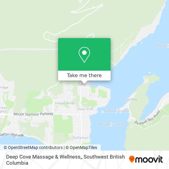Deep Cove Massage & Wellness, map