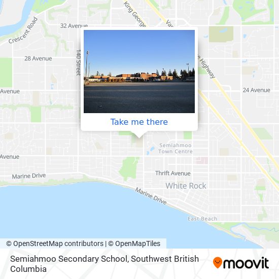 Semiahmoo Secondary School map