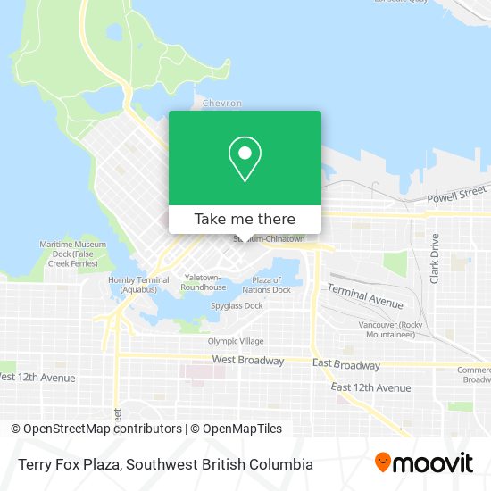 Terry Fox Plaza map