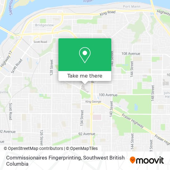 Commissionaires Fingerprinting map