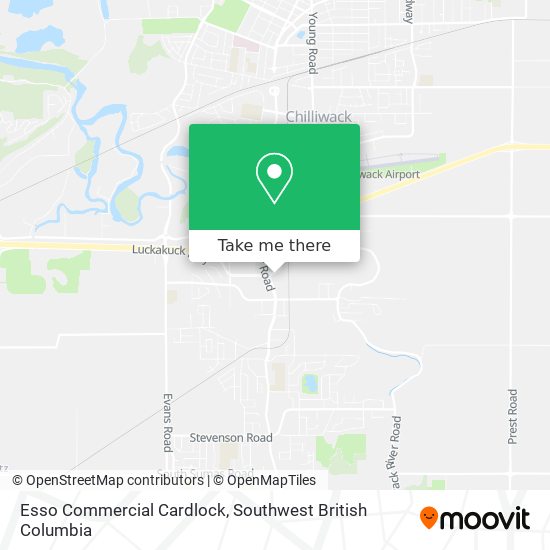 Esso Commercial Cardlock map