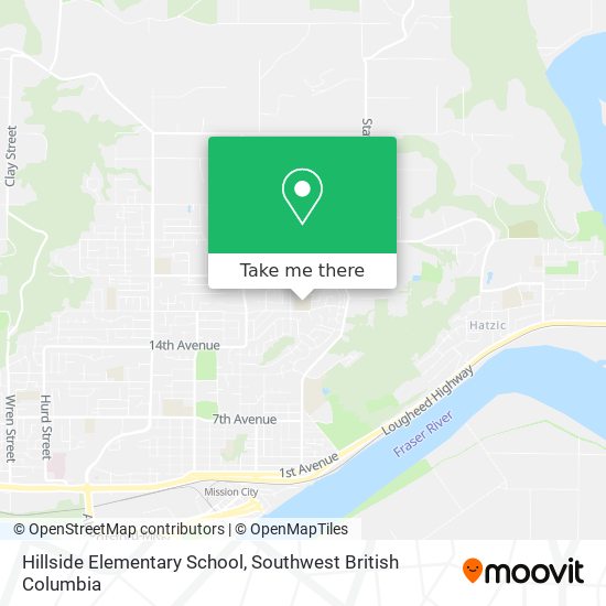 Hillside Elementary School map