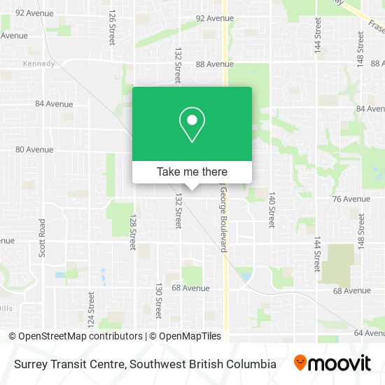 Surrey Transit Centre map