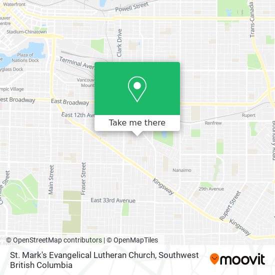 St. Mark's Evangelical Lutheran Church plan
