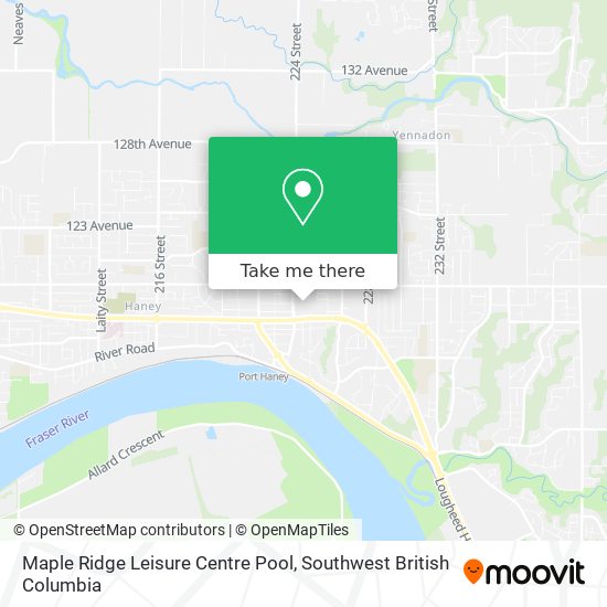 Maple Ridge Leisure Centre Pool plan