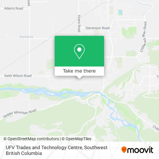 UFV Trades and Technology Centre map