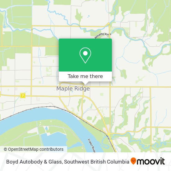 Boyd Autobody & Glass map