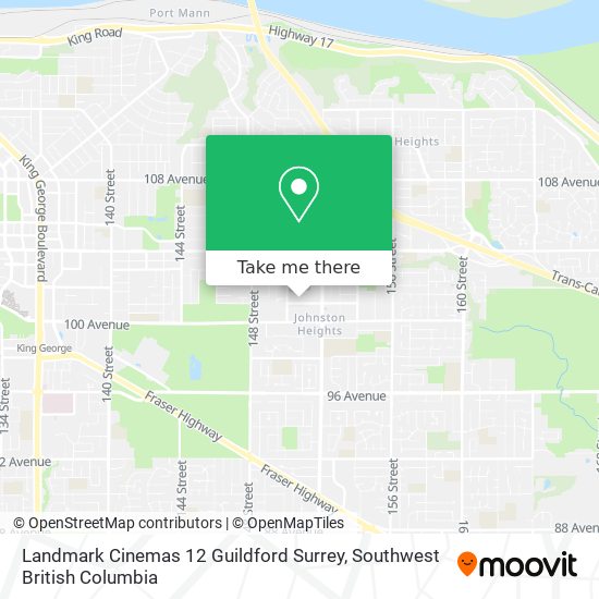 Landmark Cinemas 12 Guildford Surrey map