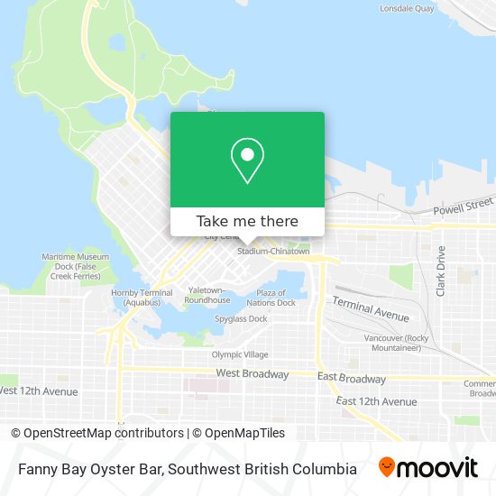 Fanny Bay Oyster Bar plan