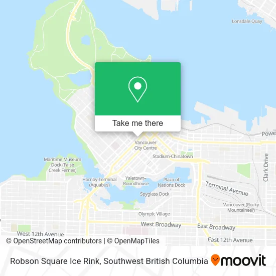 Robson Square Ice Rink map
