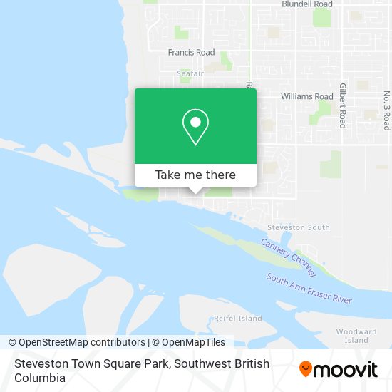 Steveston Town Square Park map