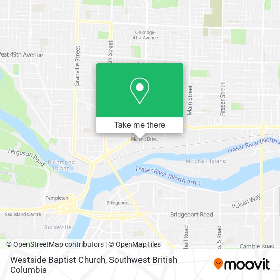 Westside Baptist Church map