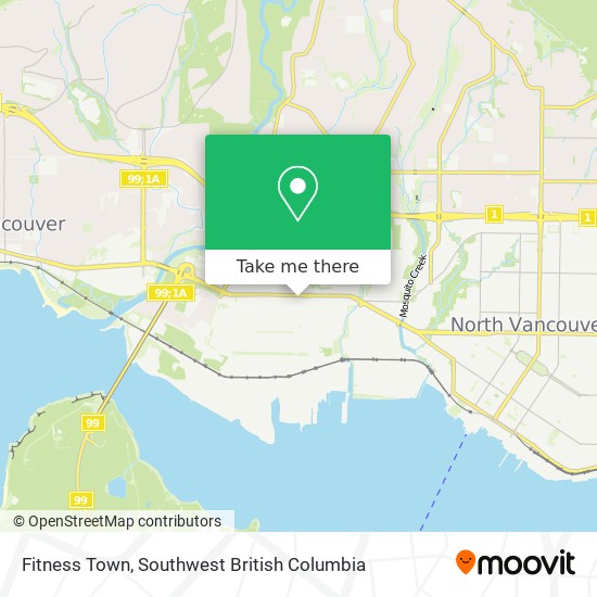 Fitness Town map