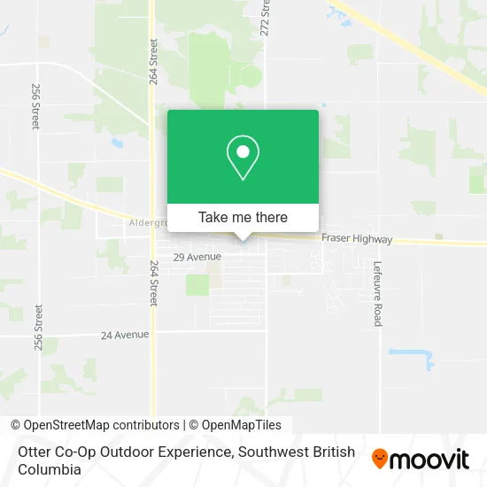 Otter Co-Op Outdoor Experience map