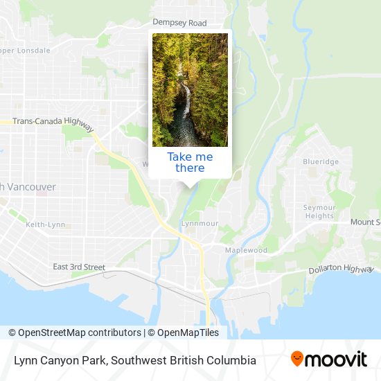 Lynn Canyon Park map