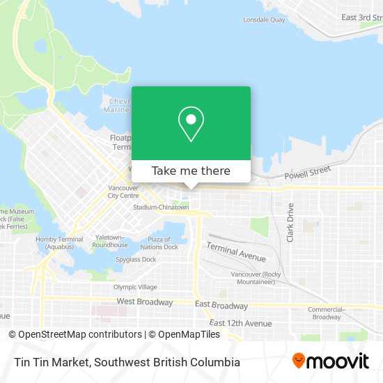 Tin Tin Market map