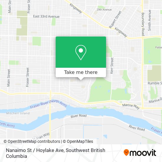 Nanaimo St / Hoylake Ave map