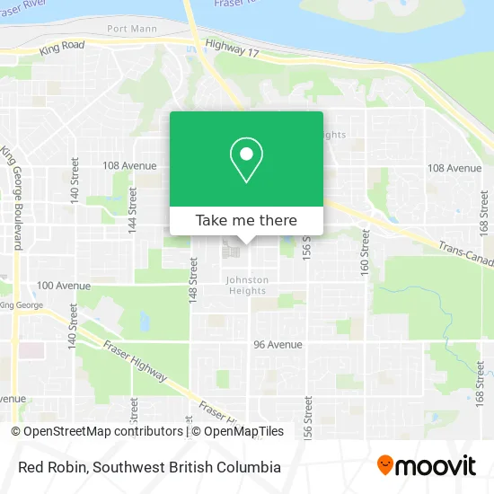 Red Robin Locations Map How To Get To Red Robin In Surrey By Bus Or Skytrain?