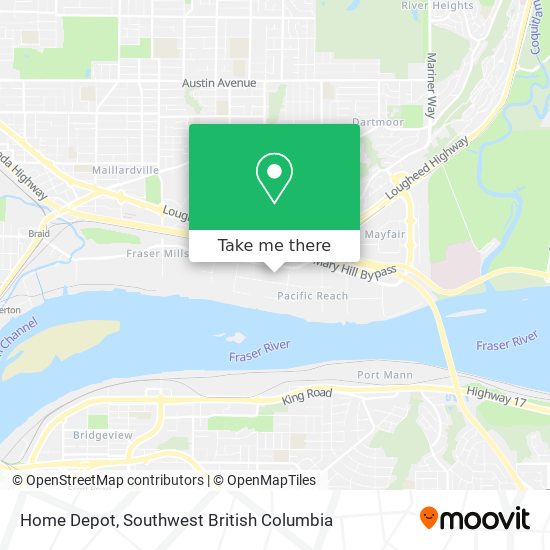 Home Depot map