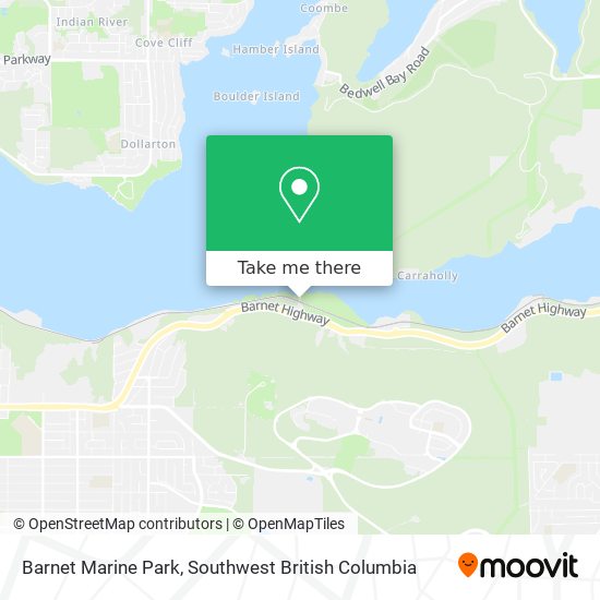 Barnet Marine Park map