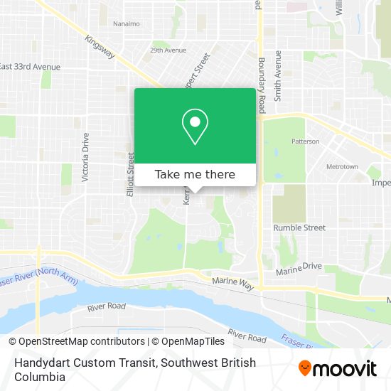 Handydart Custom Transit map