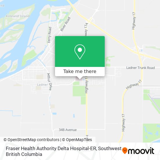 Fraser Health Authority Delta Hospital-ER map