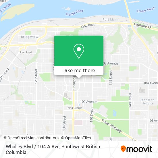 Whalley Blvd / 104 A Ave map
