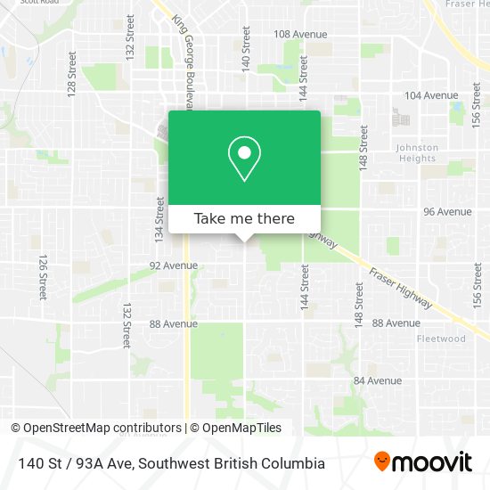 140 St / 93A Ave map