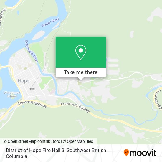 District of Hope Fire Hall 3 map