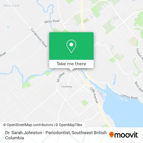 Dr. Sarah Johnston - Periodontist map