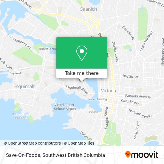 Save-On-Foods map