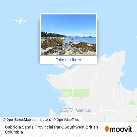Gabriola Sands Provincial Park map