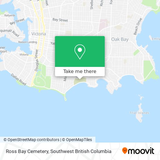 Ross Bay Cemetery map