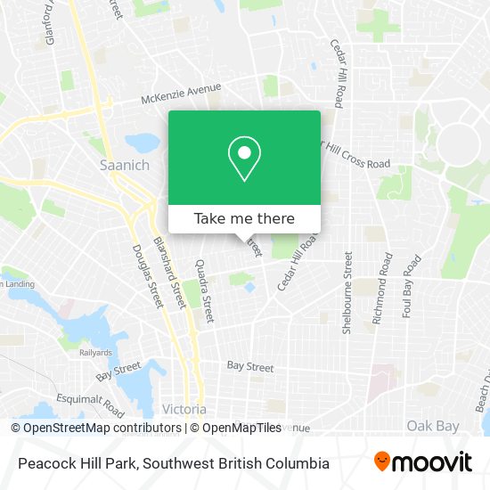 Peacock Hill Park map