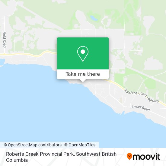 Roberts Creek Provincial Park map