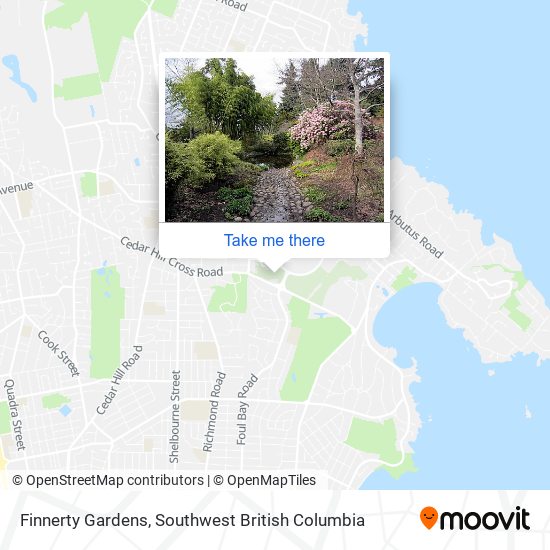 Finnerty Gardens map