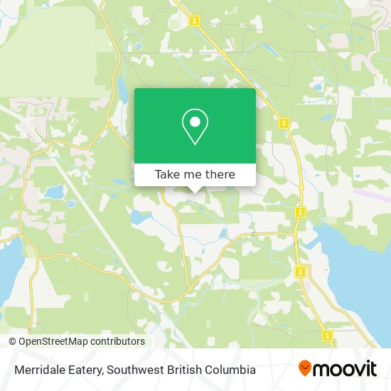 Merridale Eatery map