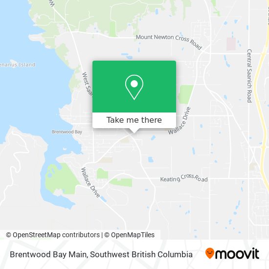 Brentwood Bay Main map