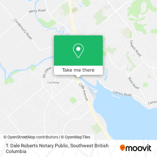 T. Dale Roberts Notary Public map