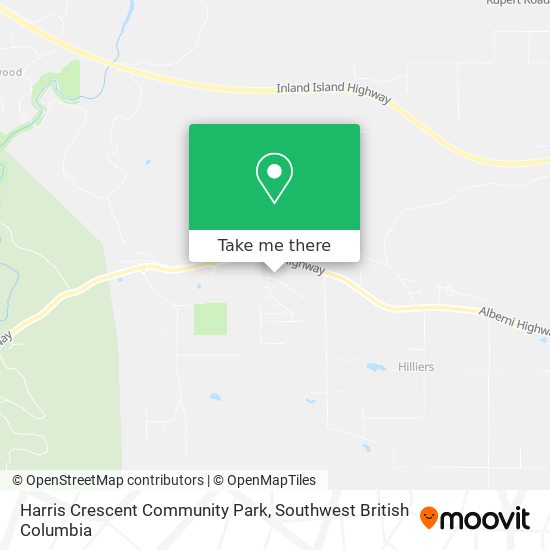 Harris Crescent Community Park map