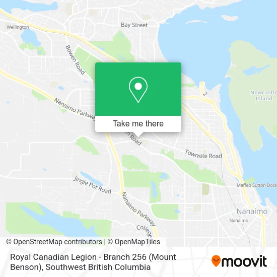 Royal Canadian Legion - Branch 256 (Mount Benson) map