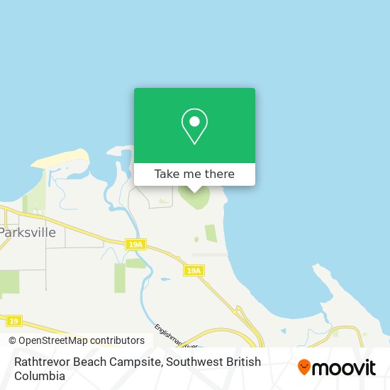 Rathtrevor Beach Campsite plan