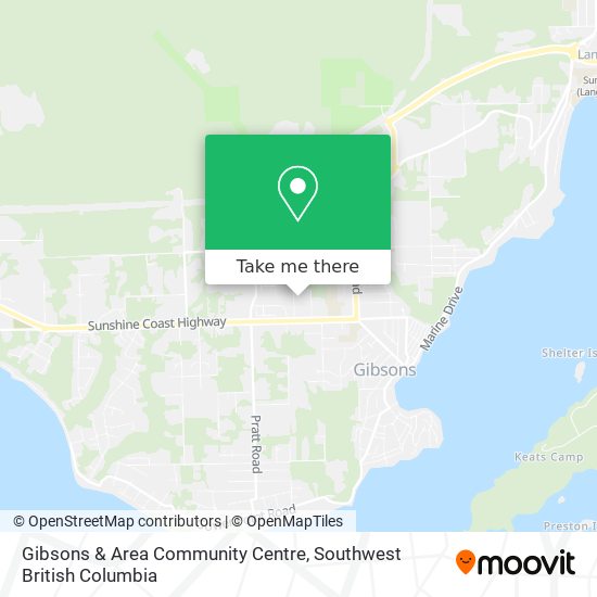 Gibsons & Area Community Centre map