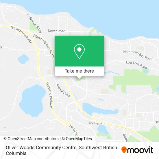 Oliver Woods Community Centre map