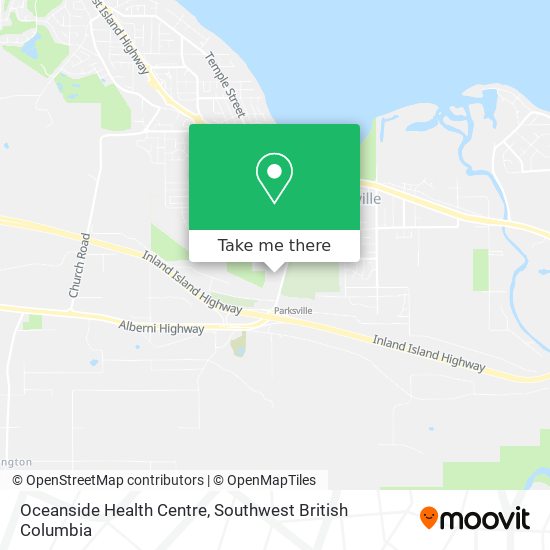 Oceanside Health Centre map