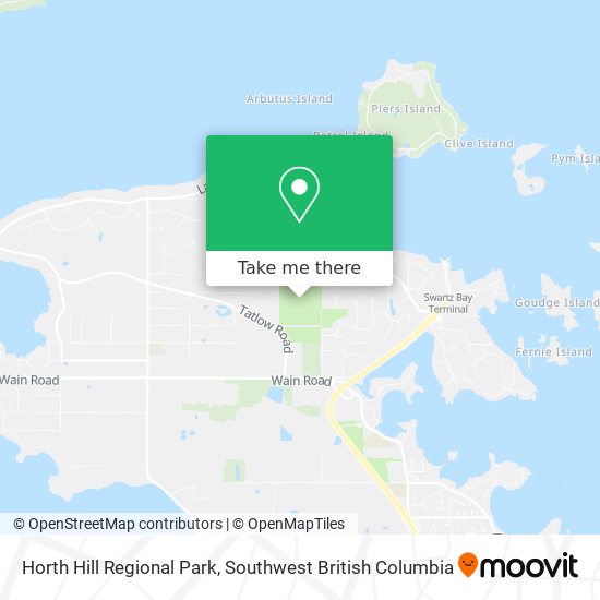 Horth Hill Regional Park map