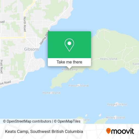 Keats Camp map