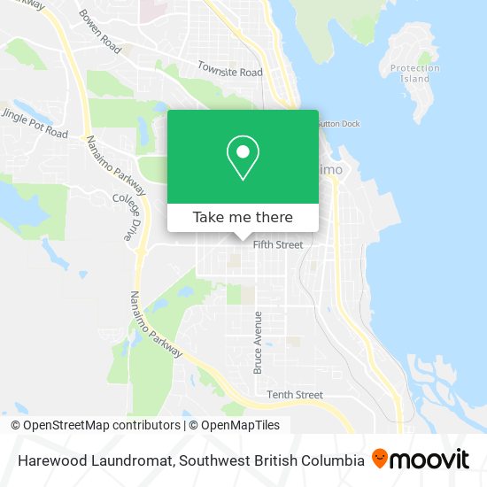 Harewood Laundromat map