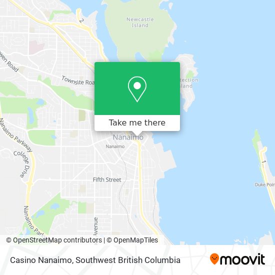 Casino Nanaimo map