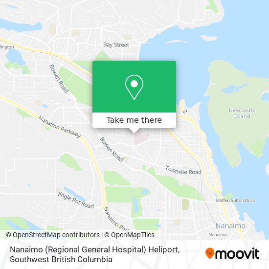 Nanaimo (Regional General Hospital) Heliport map